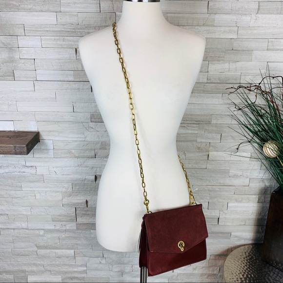 Fossil Bags Fossil Nwt Stevie Small Crossbody Henna Suede 38 Poshmark